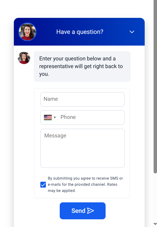 Web Chat Widget